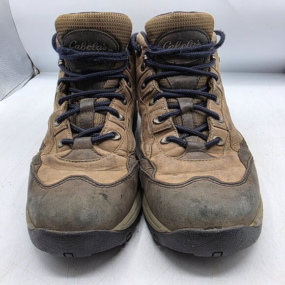Cabelas Mens Size 10 B Brown Waterproof Leather Hiking Boots Outdoors Hiking - Picture 13 of 14